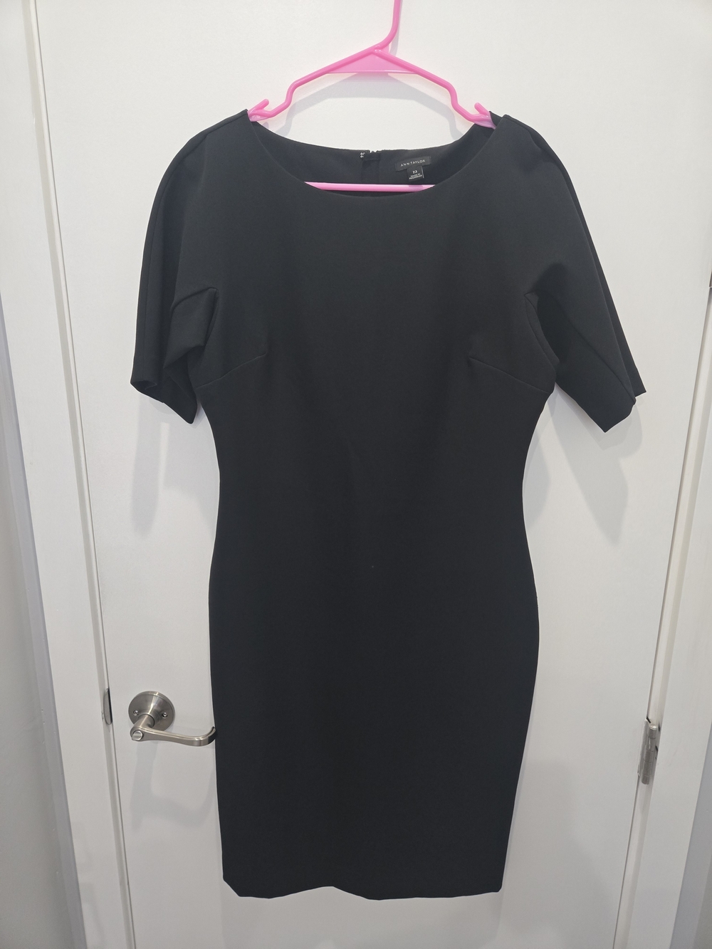 Ann Taylor Black Midi Sheath Dress